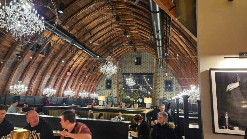 Interior of The Black Sheep barn dining room at NOVA Live Manassas