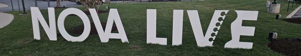 NOVA Live entrance sign in Manassas Virginia