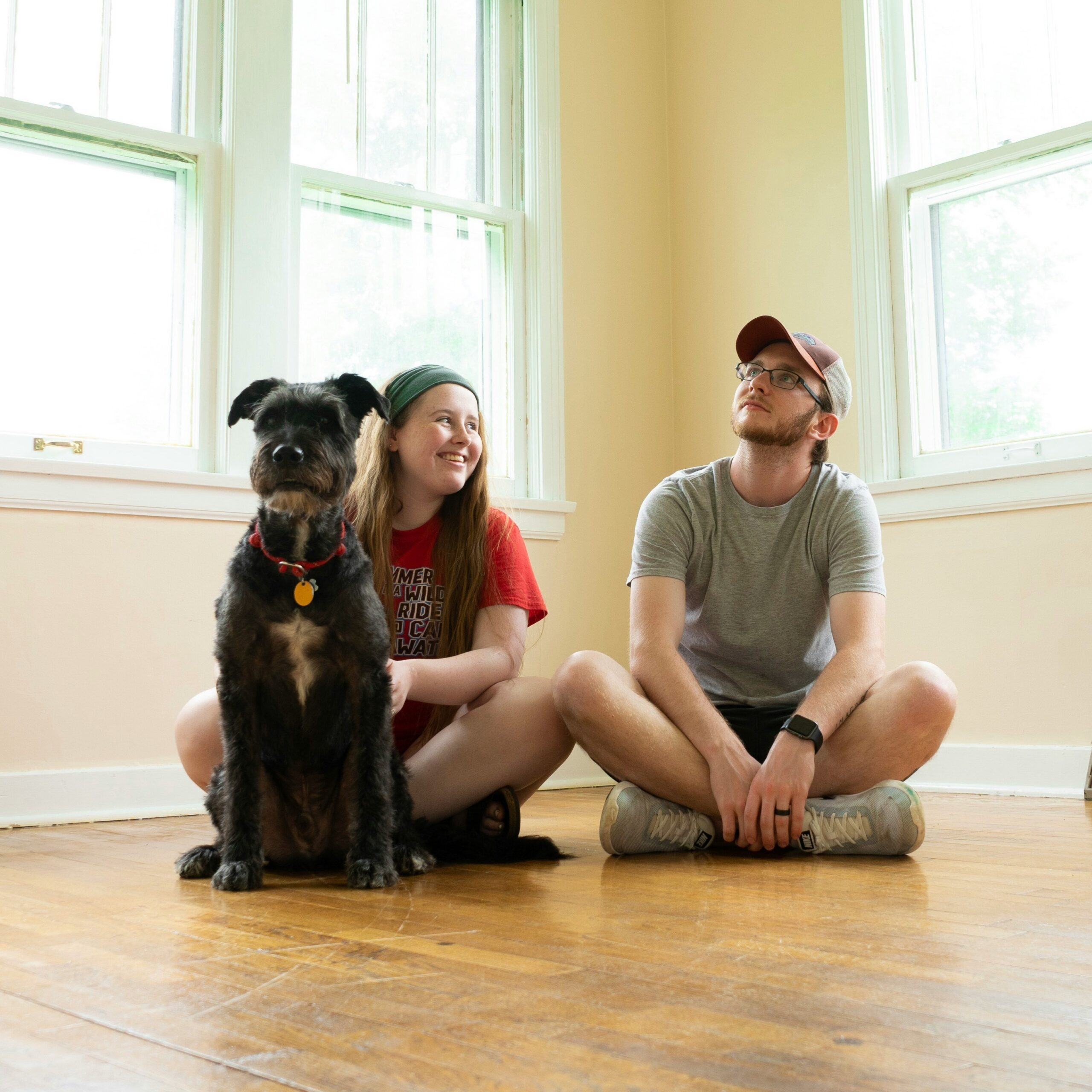 First-time home buyers imagining life in their new Prince William County home