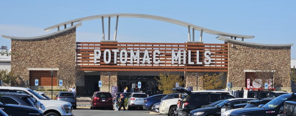 Potomac Mills shopping destination in Woodbridge Virginia