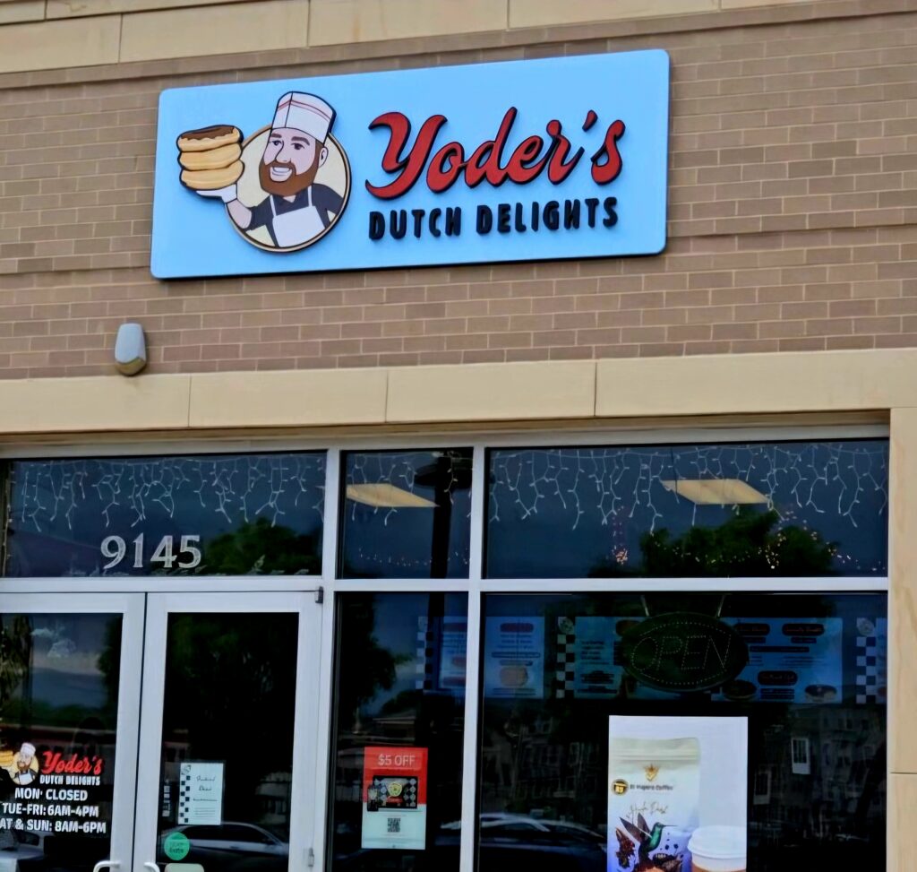 Yoder’s Dutch Delights storefront in Manassas Park near Prince William County VA